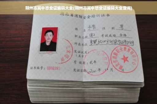 朔州市高中毕业证编码大全(朔州市高中毕业证编码大全查询) 朔州市高中毕业证编码大全(朔州市高中毕业证编码大全查询)