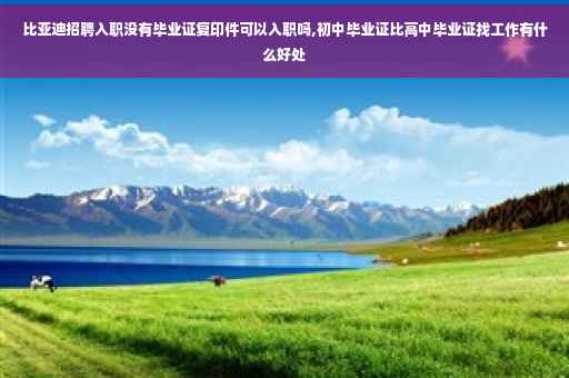 比亚迪招聘入职没有毕业证复印件可以入职吗,初中毕业证比高中毕业证找工作有什么好处