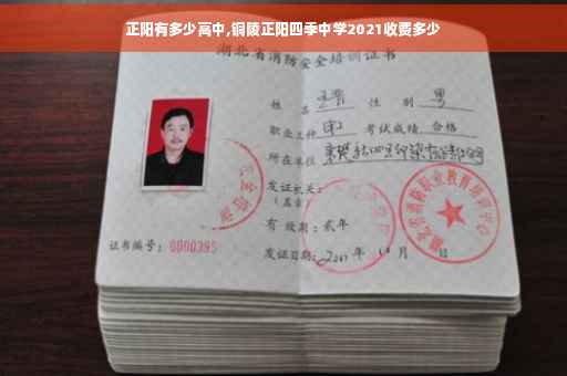 正阳有多少高中,铜陵正阳四季中学2021收费多少