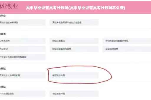 高中毕业证有高考分数吗(高中毕业证有高考分数吗怎么查)