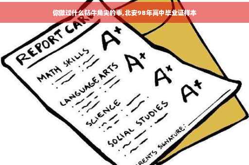 你做过什么钻牛角尖的事,北安98年高中毕业证样本