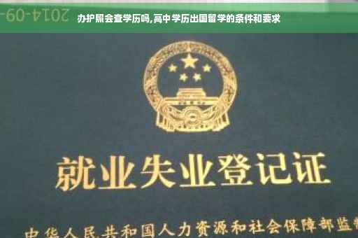 办护照会查学历吗,高中学历出国留学的条件和要求