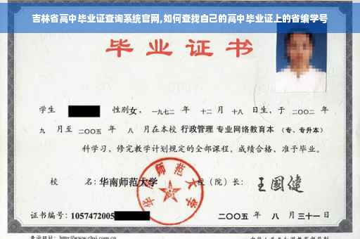 吉林省高中毕业证查询系统官网,如何查找自己的高中毕业证上的省编学号