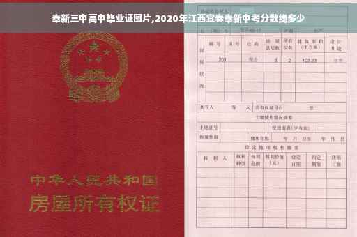 奉新三中高中毕业证图片,2020年江西宜春奉新中考分数线多少