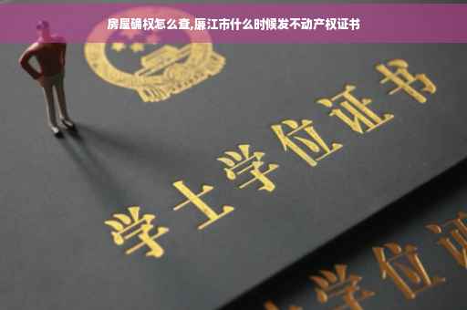 房屋确权怎么查,廉江市什么时候发不动产权证书