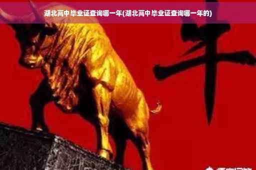湖北高中毕业证查询哪一年(湖北高中毕业证查询哪一年的)