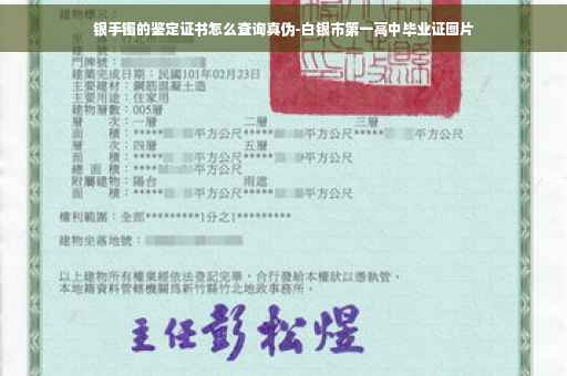 银手镯的鉴定证书怎么查询真伪-白银市第一高中毕业证图片