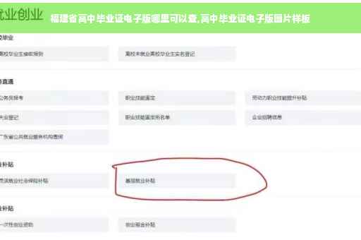 福建省高中毕业证电子版哪里可以查,高中毕业证电子版图片样板