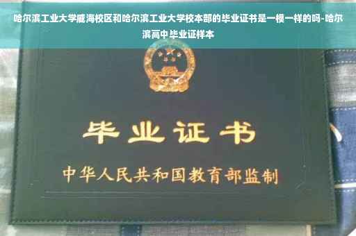 哈尔滨工业大学威海校区和哈尔滨工业大学校本部的毕业证书是一模一样的吗-哈尔滨高中毕业证样本