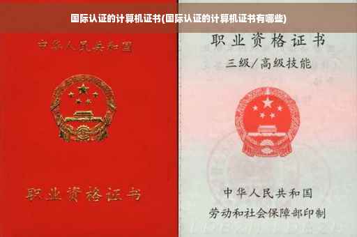 国际认证的计算机证书(国际认证的计算机证书有哪些)