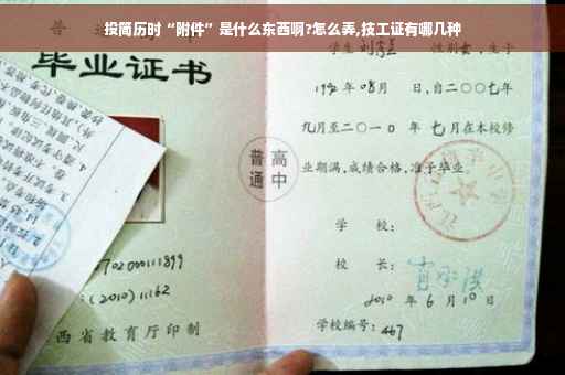 投简历时“附件”是什么东西啊?怎么弄,技工证有哪几种