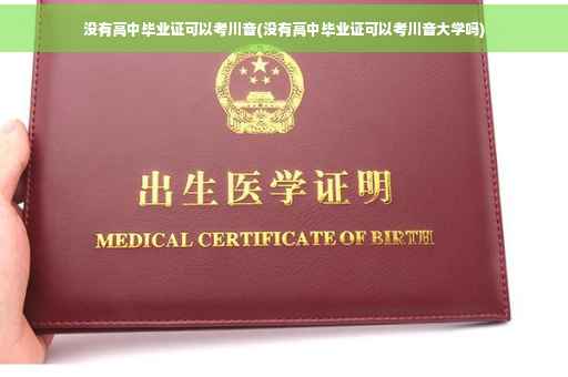 没有高中毕业证可以考川音(没有高中毕业证可以考川音大学吗)