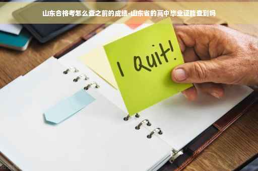 山东合格考怎么查之前的成绩-山东省的高中毕业证能查到吗