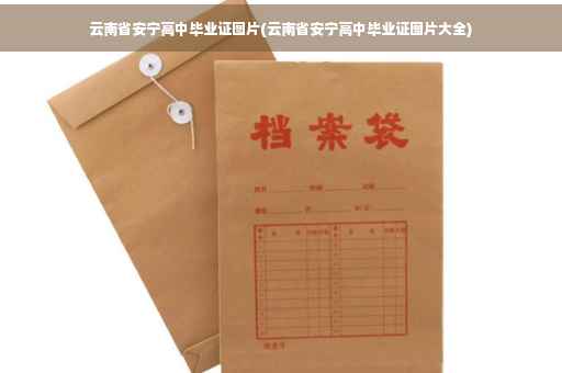 云南省安宁高中毕业证图片(云南省安宁高中毕业证图片大全)