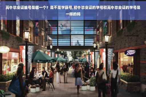 高中毕业证编号是哪一个？是不是学籍号,初中毕业证的学号和高中毕业证的学号是一样的吗