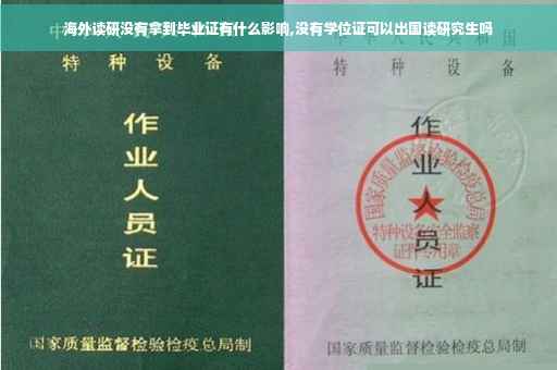 海外读研没有拿到毕业证有什么影响,没有学位证可以出国读研究生吗