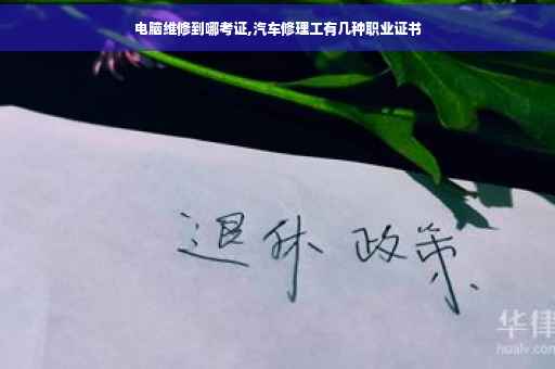 电脑维修到哪考证,汽车修理工有几种职业证书