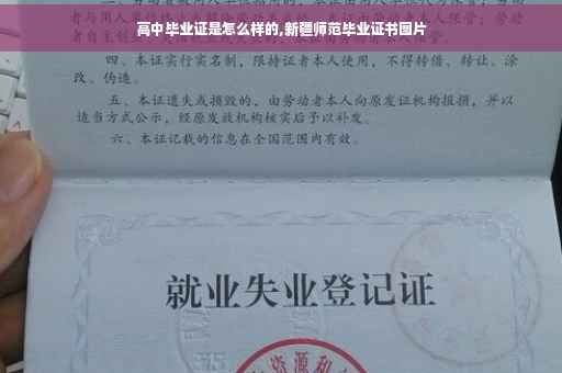 高中毕业证是怎么样的,新疆师范毕业证书图片