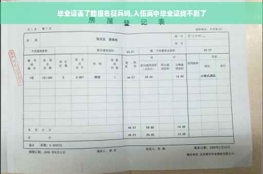 毕业证丢了能报名征兵吗,入伍高中毕业证找不到了