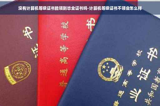 没有计算机等级证书能领到毕业证书吗-计算机等级证书不领会怎么样