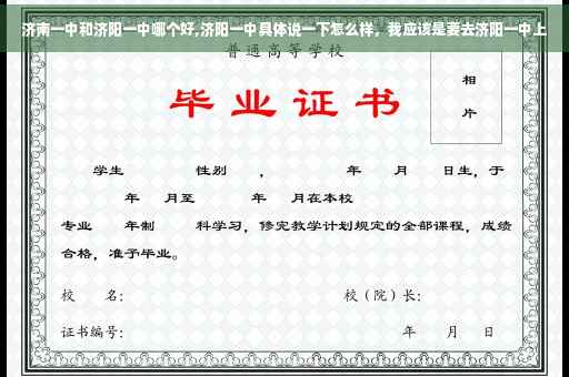 济南一中和济阳一中哪个好,济阳一中具体说一下怎么样，我应该是要去济阳一中上