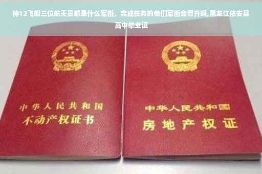 神12飞船三位航天员都是什么军衔，完成任务的他们军衔会晋升吗,黑龙江依安县高中毕业证