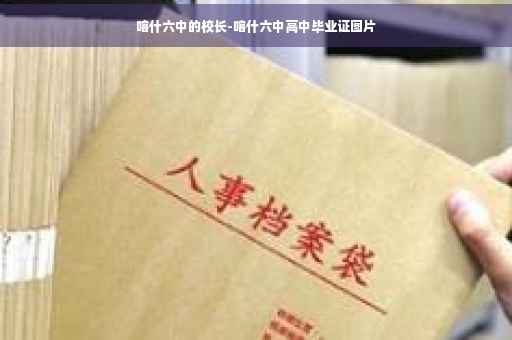 喀什六中的校长-喀什六中高中毕业证图片