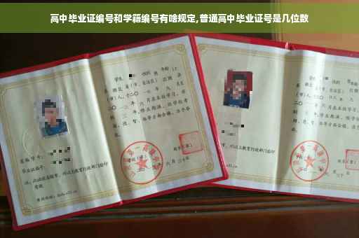 高中毕业证编号和学籍编号有啥规定,普通高中毕业证号是几位数