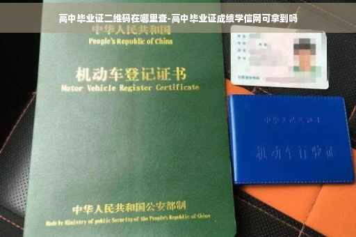 高中毕业证二维码在哪里查-高中毕业证成绩学信网可拿到吗