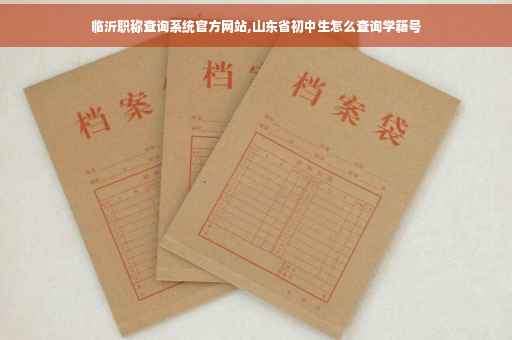 临沂职称查询系统官方网站,山东省初中生怎么查询学籍号
