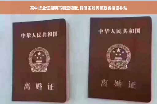高中毕业证昆明市哪里领取,昆明市如何领取资格证补贴