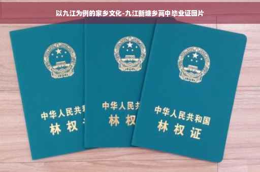 以九江为例的家乡文化-九江新塘乡高中毕业证图片
