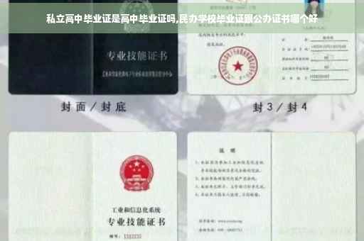 私立高中毕业证是高中毕业证吗,民办学校毕业证跟公办证书哪个好