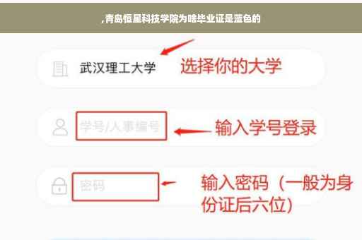 ,青岛恒星科技学院为啥毕业证是蓝色的
