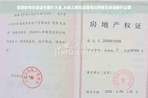 合肥幼专毕业证书图片大全,从幼儿师范高等专科学校毕业去做什么呢