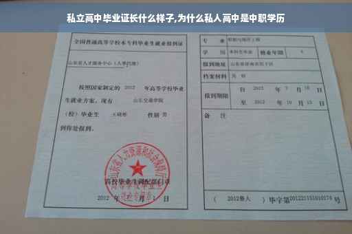 私立高中毕业证长什么样子,为什么私人高中是中职学历