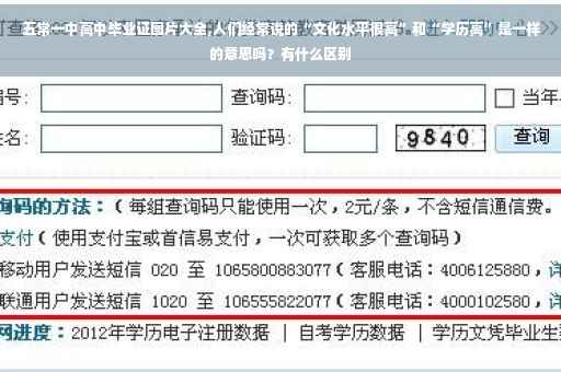 五常一中高中毕业证图片大全,人们经常说的“文化水平很高”和“学历高”是一样的意思吗？有什么区别