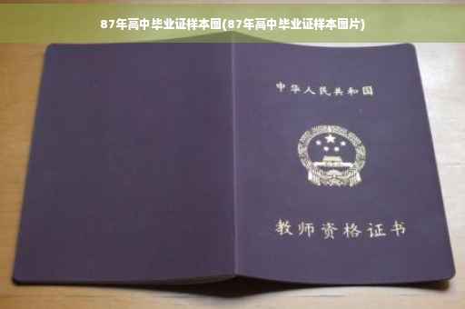 87年高中毕业证样本图(87年高中毕业证样本图片)