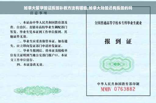 加拿大留学签证拒签补救方法有哪些,加拿大贴签还有拒签的吗