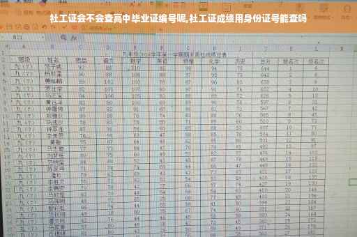 社工证会不会查高中毕业证编号呢,社工证成绩用身份证号能查吗