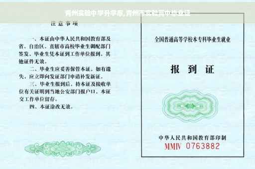 青州实验中学升学率,青州市实验高中毕业证