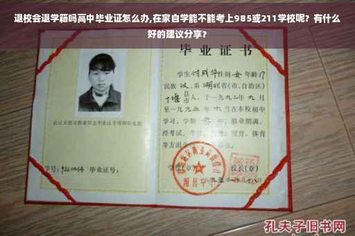 退校会退学籍吗高中毕业证怎么办,在家自学能不能考上985或211学校呢？有什么好的建议分享？
