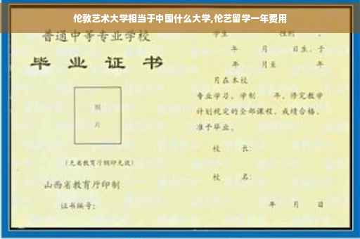 伦敦艺术大学相当于中国什么大学,伦艺留学一年费用
