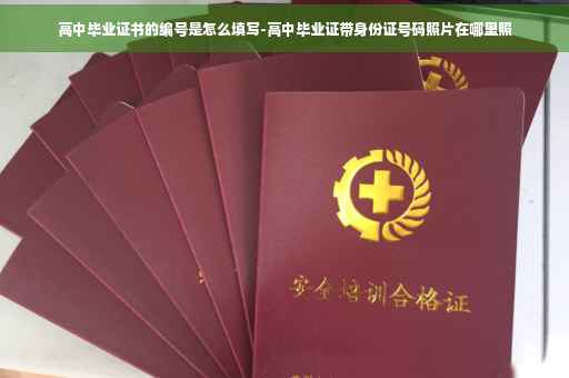 高中毕业证书的编号是怎么填写-高中毕业证带身份证号码照片在哪里照