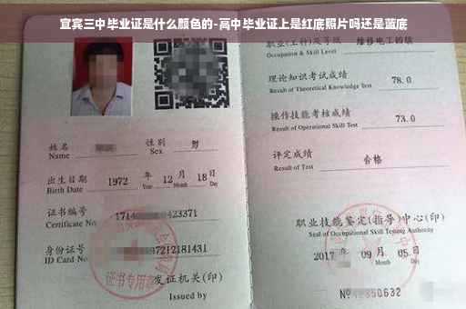 宜宾三中毕业证是什么颜色的-高中毕业证上是红底照片吗还是蓝底 宜宾三中毕业证是什么颜色的-高中毕业证上是红底照片吗还是蓝底
