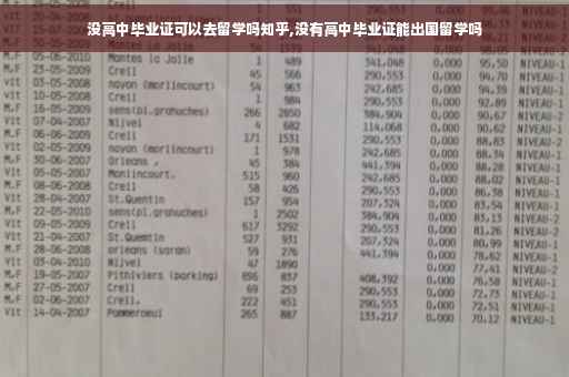 没高中毕业证可以去留学吗知乎,没有高中毕业证能出国留学吗