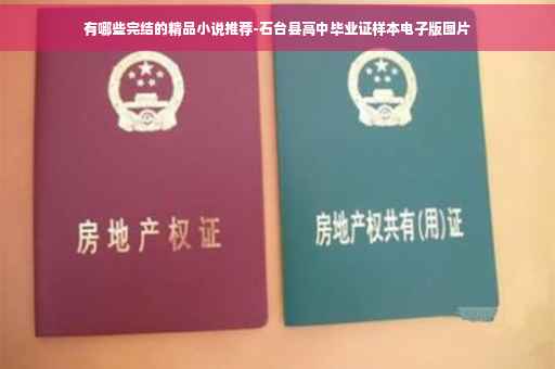 有哪些完结的精品小说推荐-石台县高中毕业证样本电子版图片