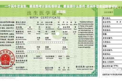 一个高中毕业生，要是想考计算机等级证，都需要什么条件-持高中毕业证旅游可以吗现在