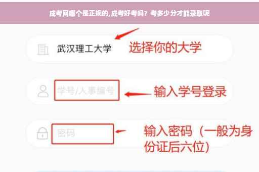 成考网哪个是正规的,成考好考吗？考多少分才能录取呢