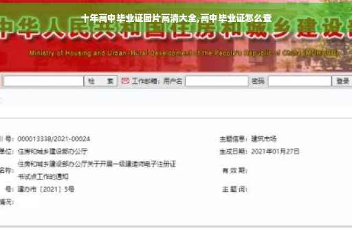 十年高中毕业证图片高清大全,高中毕业证怎么查
